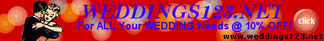 WEDDINGS123.NET - For ALL Your WEDDING Needs @ 10%
